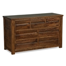 Panama Dark Wood 7 Drawers Chest