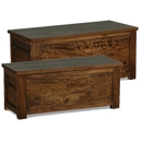 Panama Dark Wood Ottoman Set