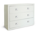 Plaza White 3 Drawer Chest