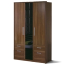 Rauch Asti Walnut 3 Door Wardrobe 