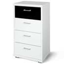 Rauch Plus 2 White 4 Drawer Tallboy Chest