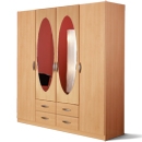 Rauch Romance 4 door oval mirror wardrobe