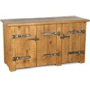 FurnitureToday Rustic Plank Three Door Sideboard