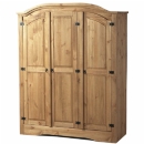 Seconique Corona mexican pine curved top 3 door