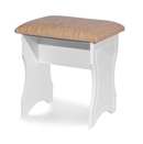 Snowdon White dressing table stool