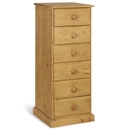 Tarka Solid Pine 6 Drawer Wellington Chest