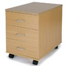 Three Drawer Mobile Pedestal