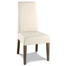 Tokyo Walnut Ivory Leather Chair