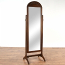 Vanessa dark wood cheval mirror