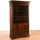 FurnitureToday Vanessa dark wood Two Door Bookcase