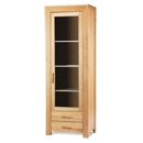 Vegas Oak Display Cabinet