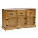 Vermont Ash 3 Door 3 Drawer Sideboard