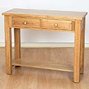 Vermont Solid Oak Console Table