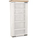 FurnitureToday White Painted Plank Single Bookcase