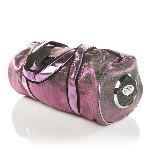 Fydelity Retro Metallic Pink Gym Bag With Working