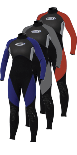 3mm Ladies Full Wetsuits