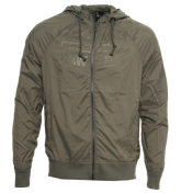 Khaki Hooded Lightweight Jacket