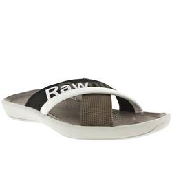 Male G-Star Coast Dacre Leather Upper GStar Raw in Grey