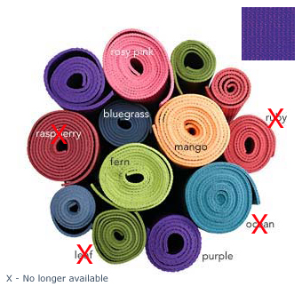 Gaiam Yoga Mat - Purple