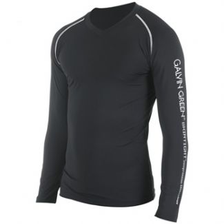 ENZO LONG SLEEVE BASE LAYER SHIRT BLACK/ALUMINIUM / MEDIUM