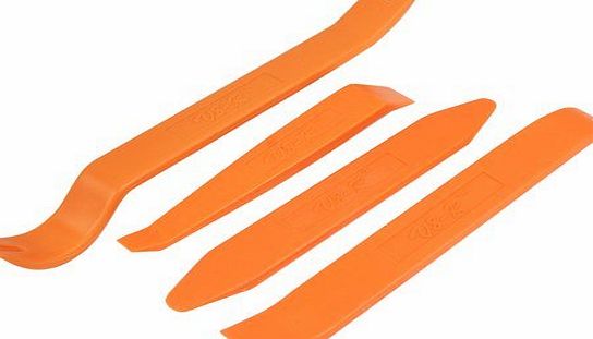 WMA 4Pcs Yellow No-Scratch Door Panel Audio Refit Set Car Removal Tool