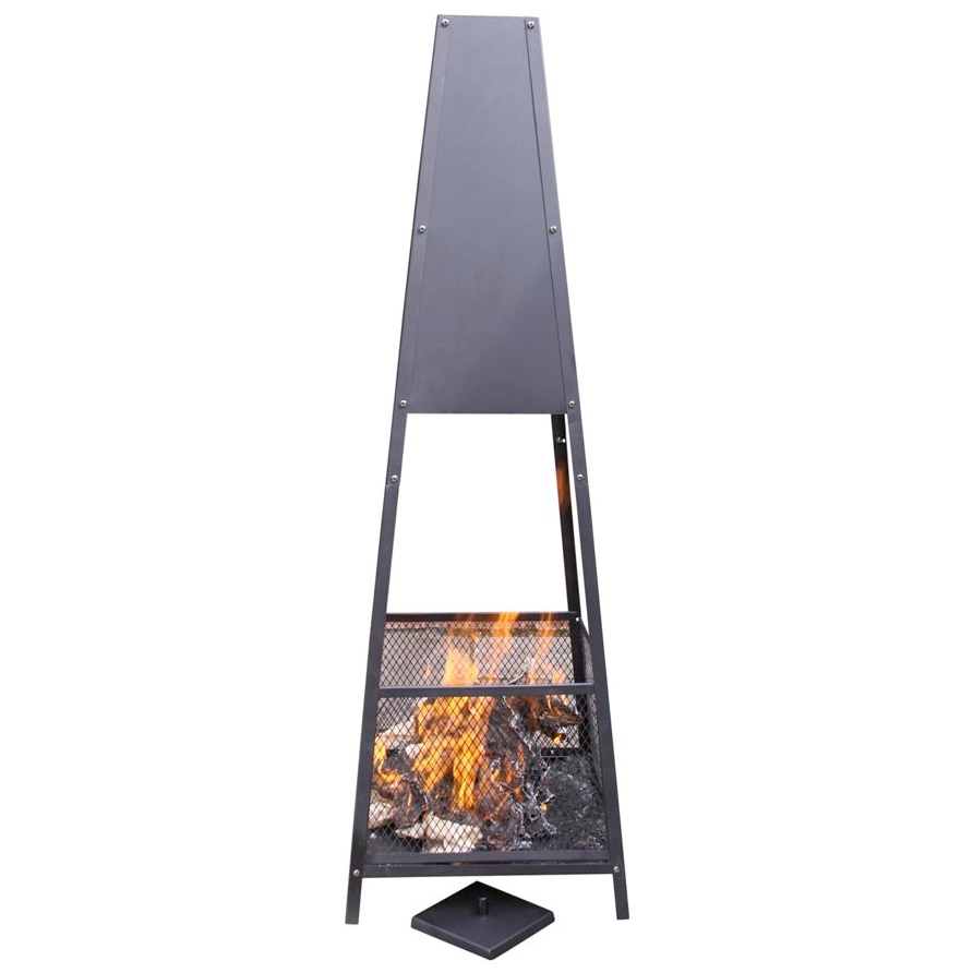 Extra-Large Pyramid Fireplace Mesh Design