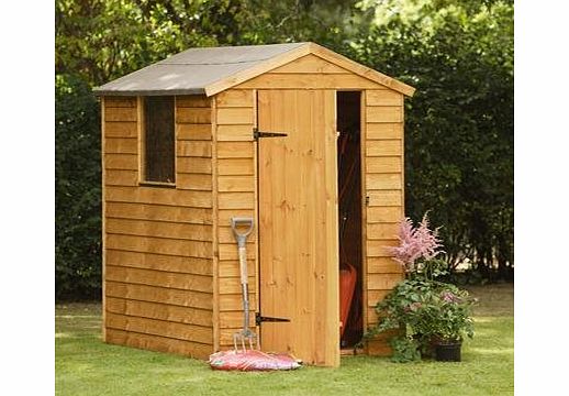 Garden Central 6 x 4 Shed Republic Value Overlap Premium Apex Shed