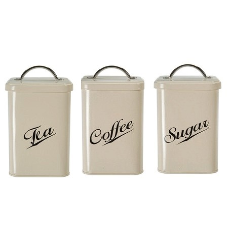 Streamline Tea Coffee and Sugar Canisters