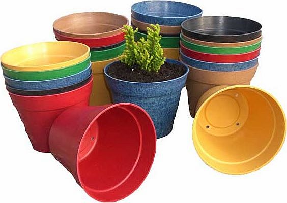 Biodegradable Mixed Colour Garden Pots