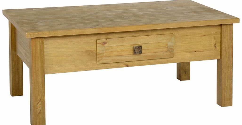 Ecuador Pine Coffee Table in Oak Style Finish