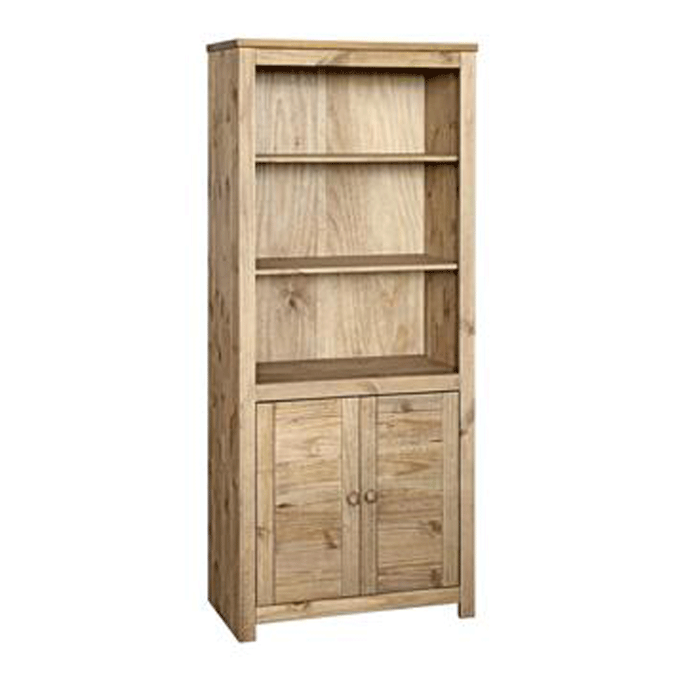 Gardens and Homes Direct Hacienda 2 Door Pine Bookcase