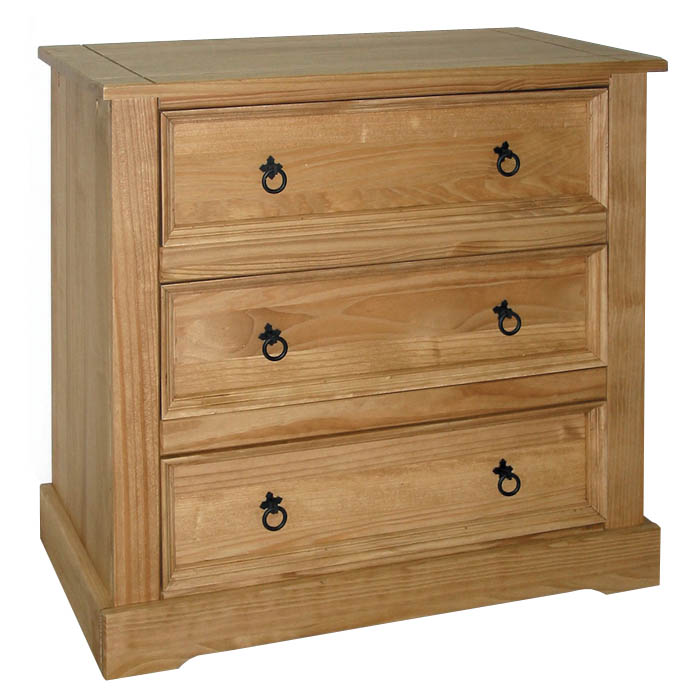 Santa Fe 3 Drawer Chest