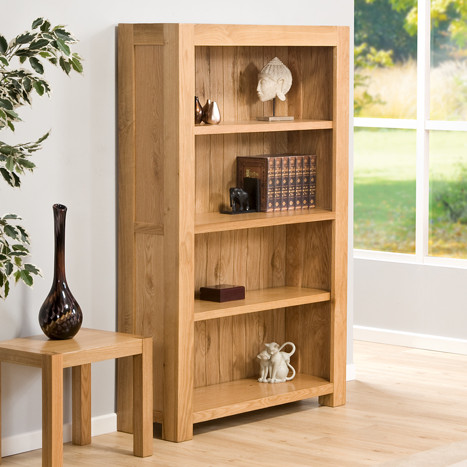 Gardens and Homes Direct Suffolk Oak Four Shelf Bookcase