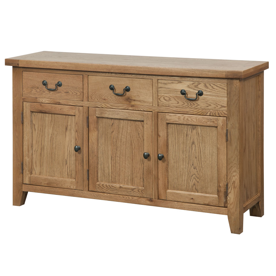 Tavistock Oak 3 Drawer Sideboard