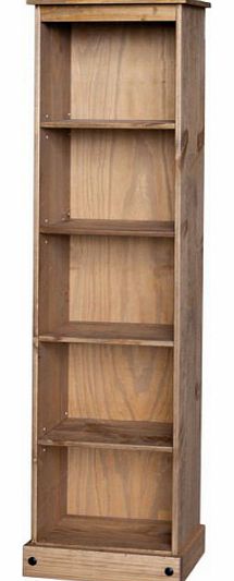 Toluca Corona Pine Tall Open Bookcase