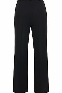 City Straight Leg Trousers, Black