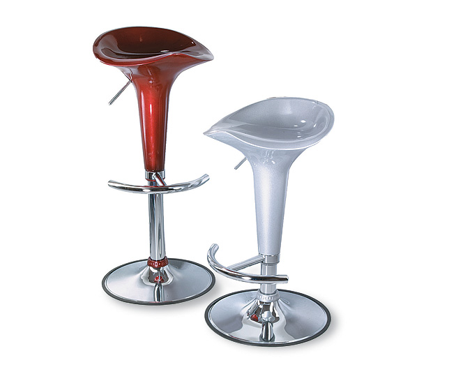 Lift Bar Stool Red Pair