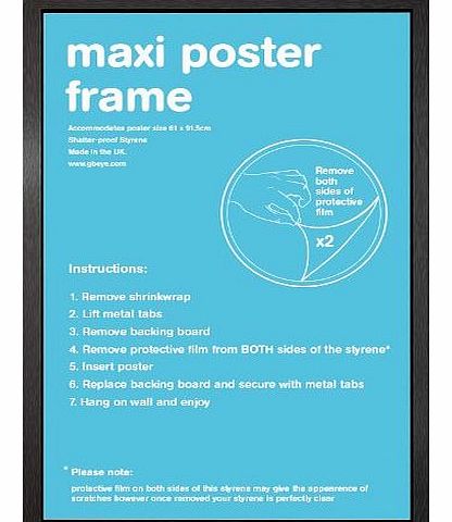 Black Maxi Poster Frame - 61cm x 91.5cm