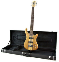 6 String Neck Thru Bass + Case by Gear4music