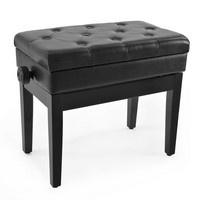 Deluxe Piano Stool with Storage by Gear4music