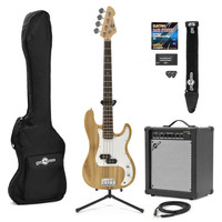 LA Bass Guitar + 35W Amp Pack Natural