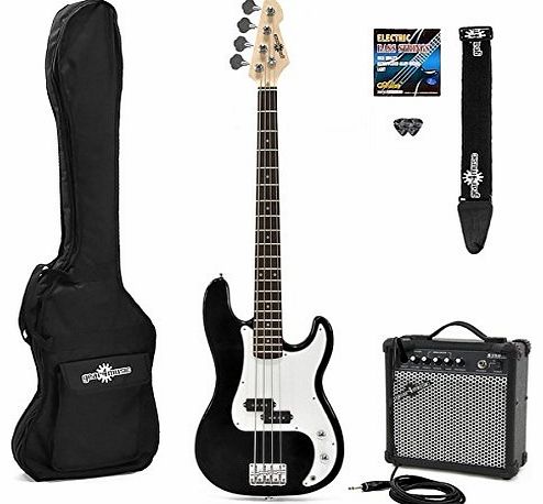 LA Bass Guitar + Amp Pack Black