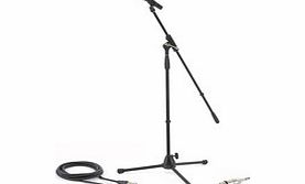 Vocal Microphone with Boom Stand and Cable