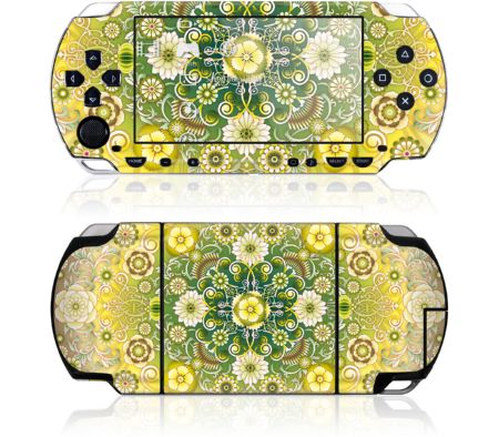 Sony PSP GelaSkin Gold Flowers by Catalina Estrada