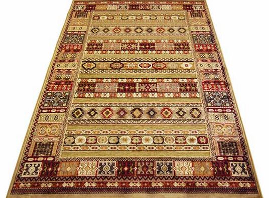 Aztec Chenille Rug - Gold - 100 x 140cm