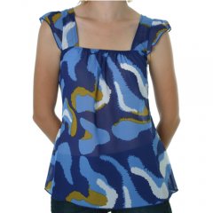 Ladies Gentle Fawn Cream Chiffon Blouse Twilight