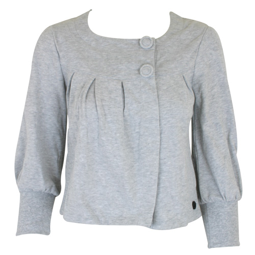 Ladies Gentle Fawn Vanish Fleece Jacket Heather Grey