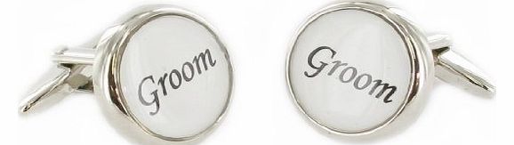 Wedding Cuff Links - Groom - In Presentation Gift Box