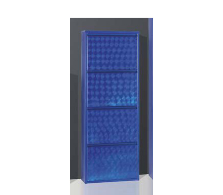 Adena 4 Drawer Shoe Cabinet in Blue