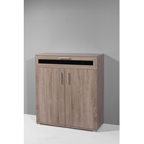 Clark Shoe Cabinet in Dark Oak